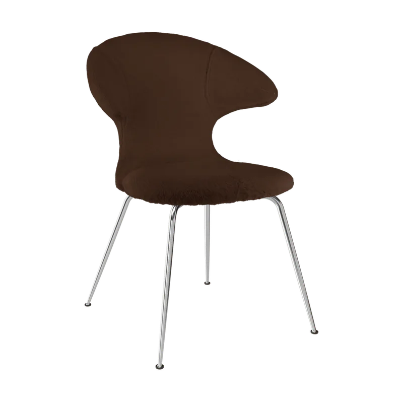 Time Flies | stol van UMAGE in Teddy Brown, Chrome – productfoto