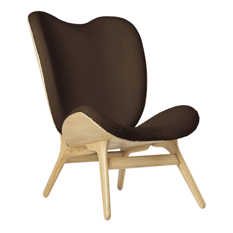 A Conversation Piece | loungestol, høj by UMAGE in Oak, Teddy Brown – product photo