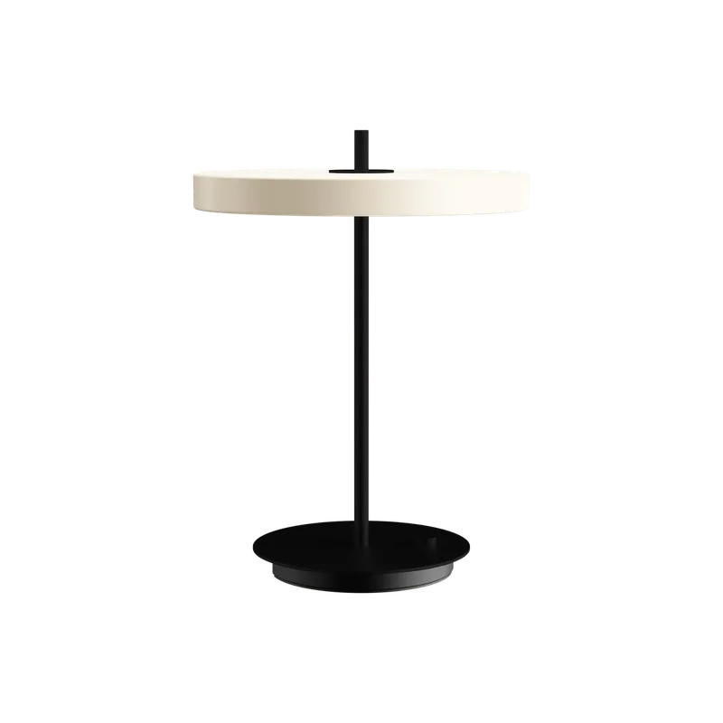 Asteria table | bordlampe van UMAGE in Pearl White/Black Stem – productfoto
