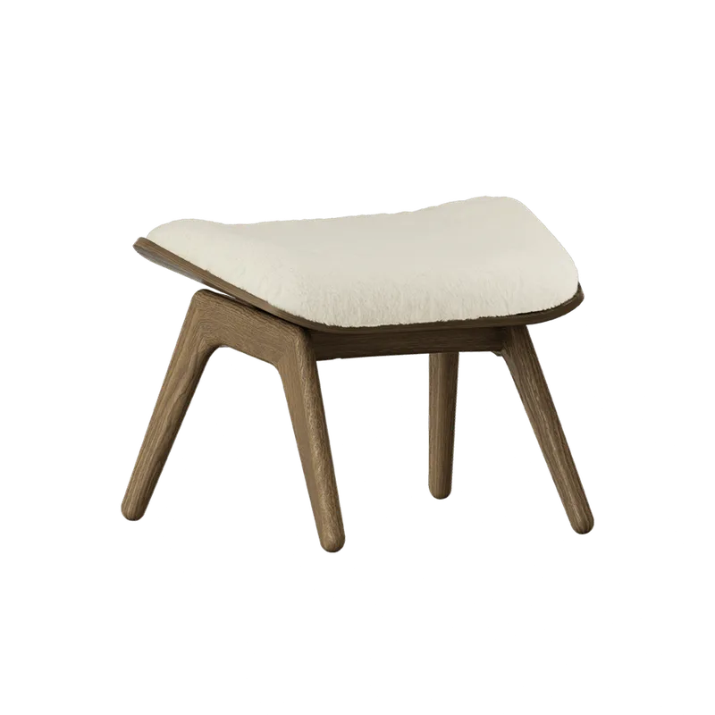 The Reader | ottoman van UMAGE in Dark Oak, Teddy White – productfoto