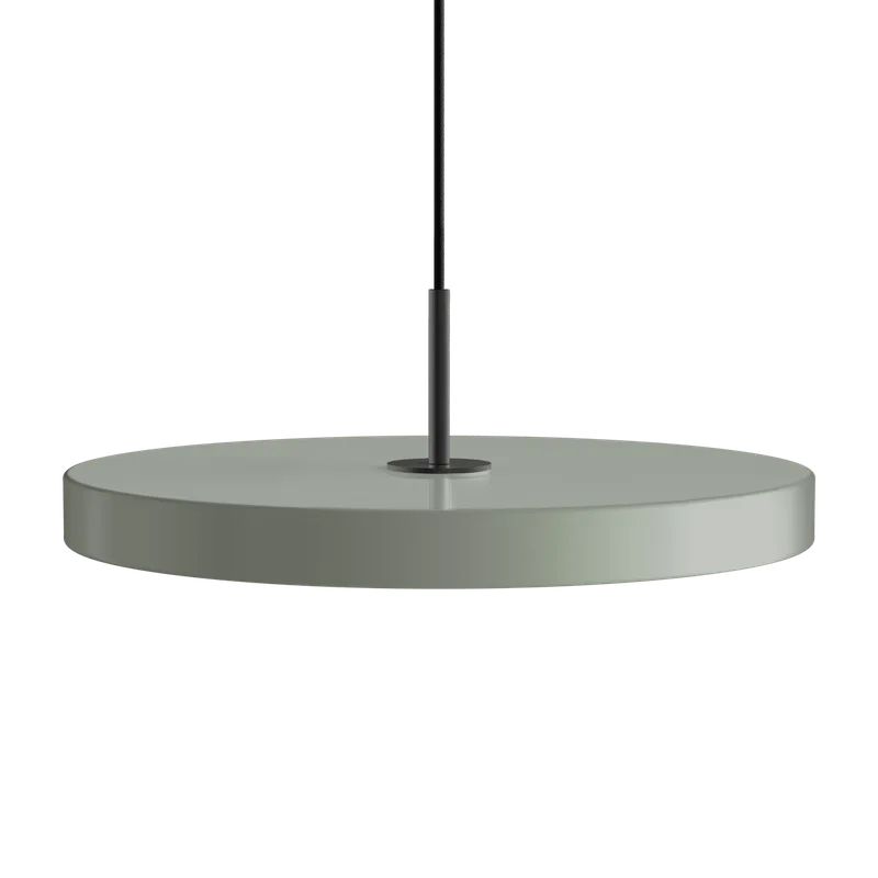 Asteria Plus | pendellampe by UMAGE in Nuance Olive, Black Top, Medium – product photo