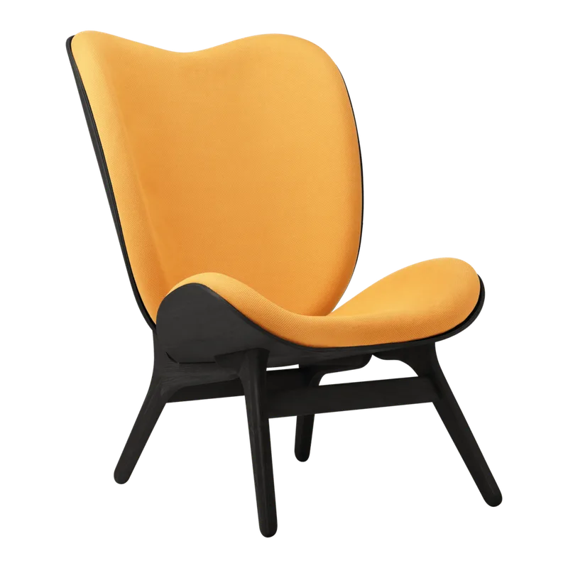 A Conversation Piece | loungestol, høj by UMAGE in Black Oak, Tangerine – product photo