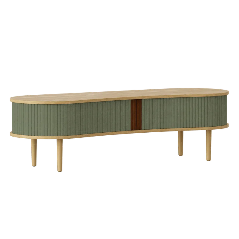 Audacious | TV bænk van UMAGE in Oak, Morning Meadows – productfoto