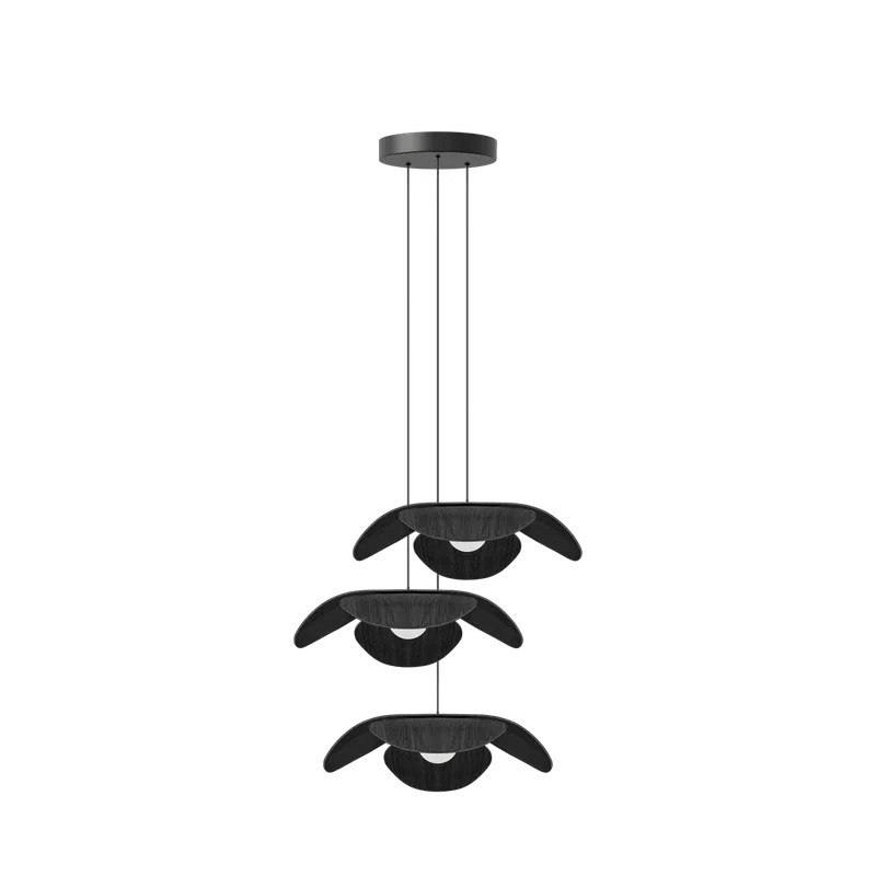 Forget Me Not cluster 3 | lampesæt by UMAGE in Black oak, Medium – product photo
