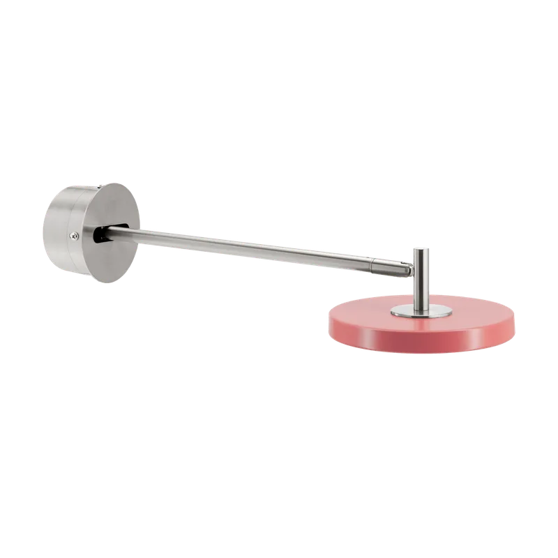 Asteria Long | wall lamp van UMAGE in Steel, Nuance Rose, Hardwired – productfoto