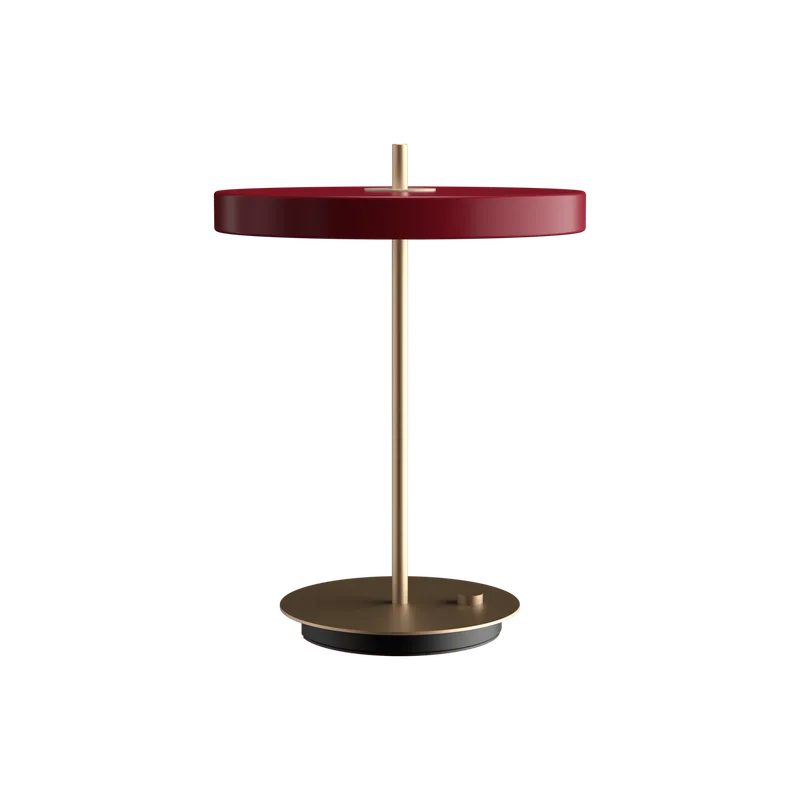Asteria table | bordlampe van UMAGE in Ruby Red – productfoto
