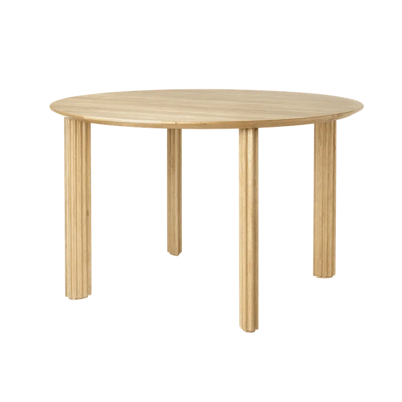 Comfort Circle | spisebord by UMAGE in Oak, Rippled – product photo