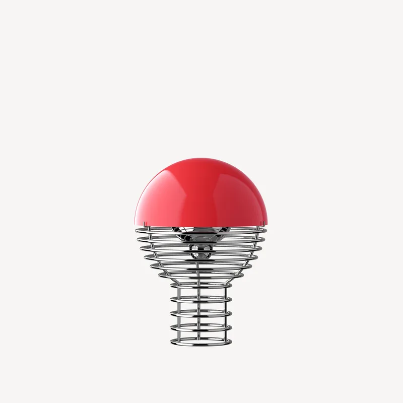 Wire Ø18 Portable Lamp by VERPAN in Red – product photo