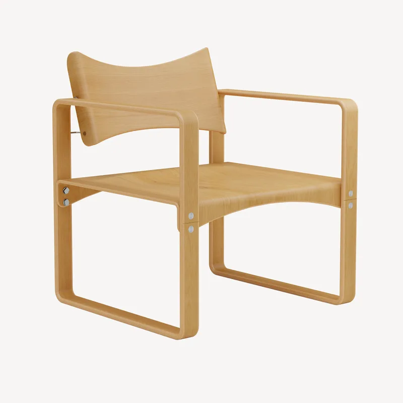 Series 270 F Armchair van VERPAN in Honeystained – productfoto