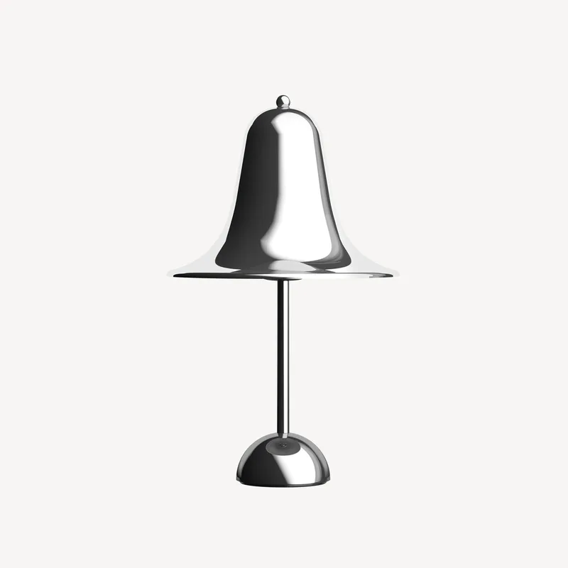 Pantop Ø23 Table Lamp by VERPAN in Chrome – product photo