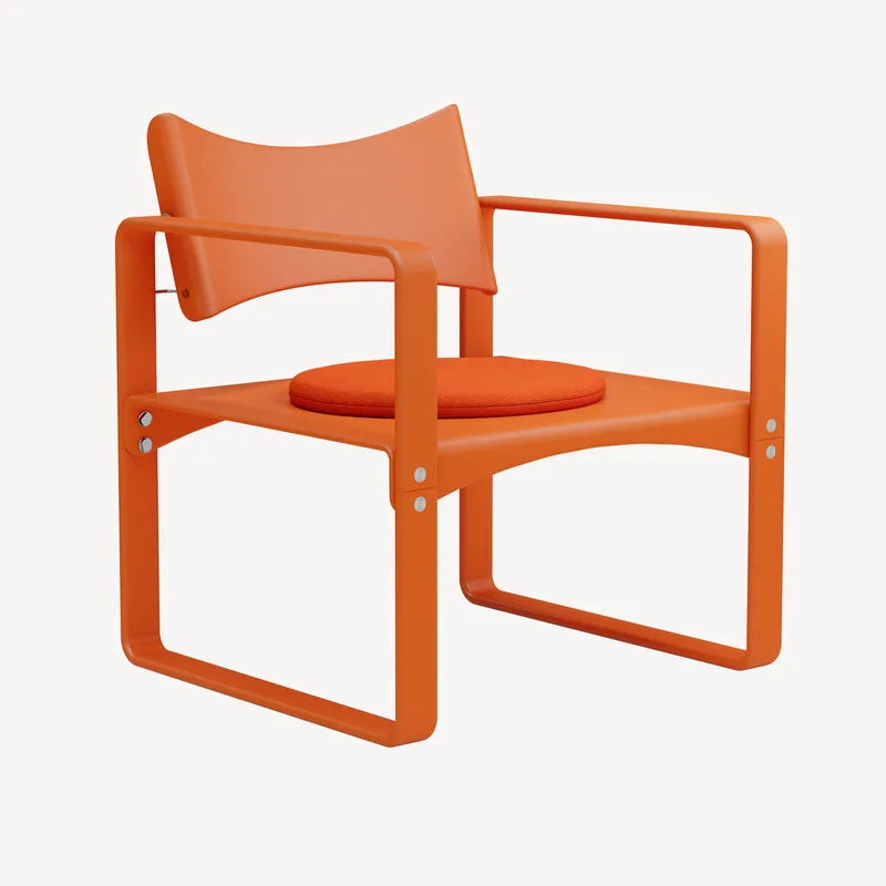 Series 270 F Armchair by VERPAN in Orange Red – product photo