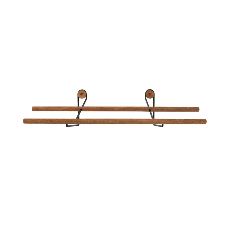 Shoe Rack von We Do Wood in Lille, Eg & Sort Stål – Produktfoto