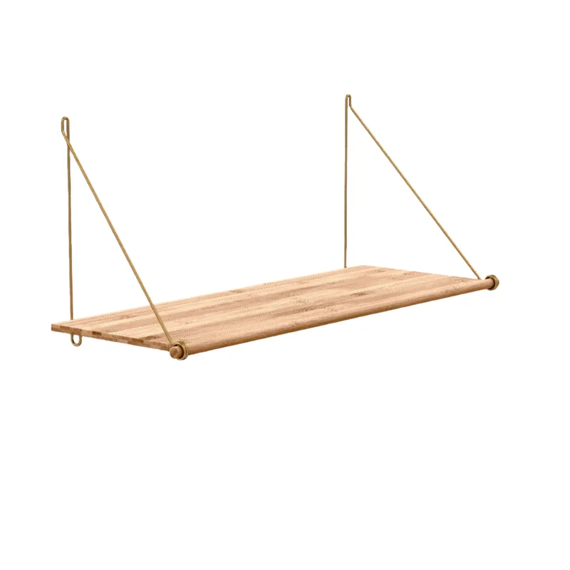 Loop Shelf van We Do Wood in Eg & Messing – productfoto