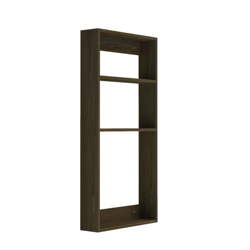 Squares Shelf van We Do Wood in Threesquare (67x8,2x32 cm), Røget Eg – productfoto