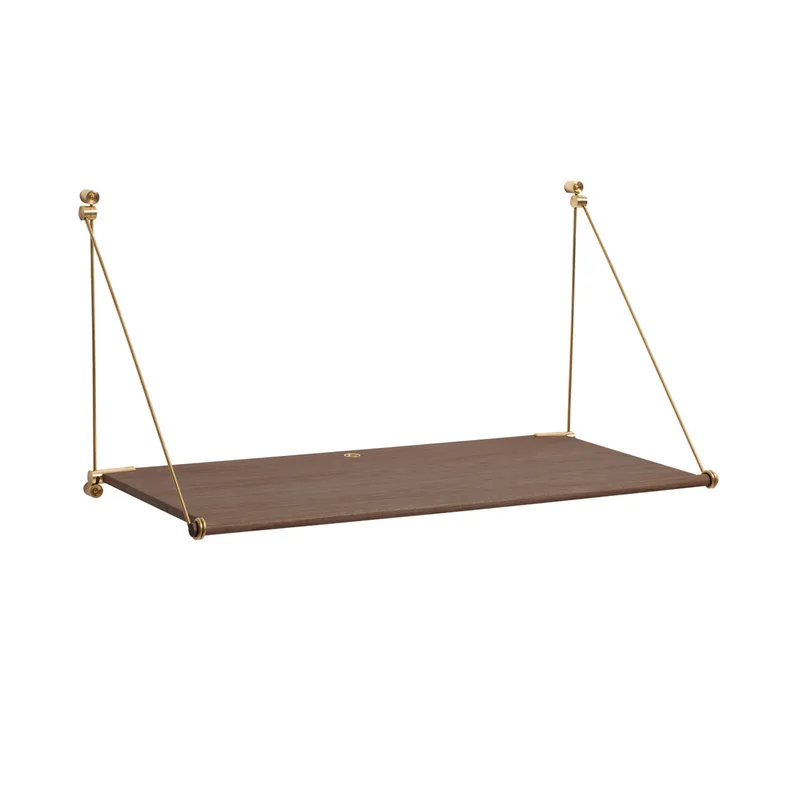 Loop Desk von We Do Wood in Røget Eg & Messing – Produktfoto