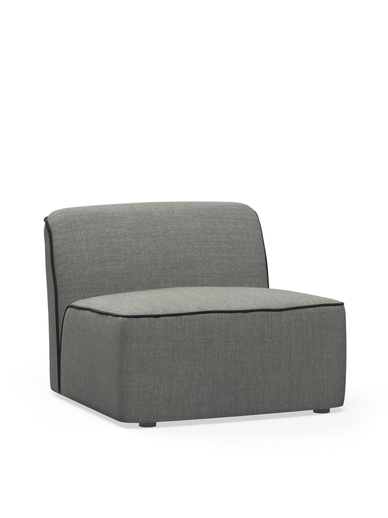 Flora Midtermodul (90 cm) de WOUD en Mørkegrå – photo du produit 2 sur 2
