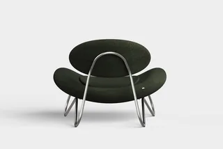 Meadow Loungestol - Pine/Børstet Stål von WOUD – Produktfoto 3 von 4