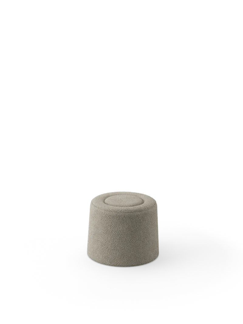 Praline Puf (Ø52 cm) - Natural bouclé van WOUD – productfoto 5 van 5