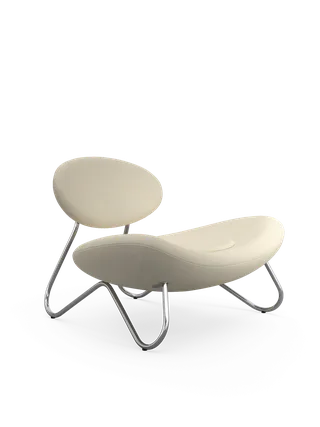 Meadow Loungestol - Hvid/Krom by WOUD – product photo 4 of 4