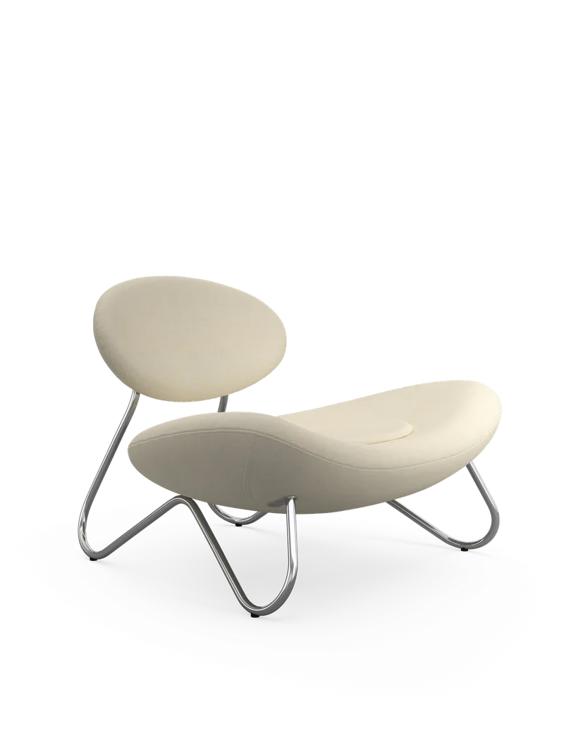 Meadow Loungestol - Hvid/Krom by WOUD – product photo 4 of 4
