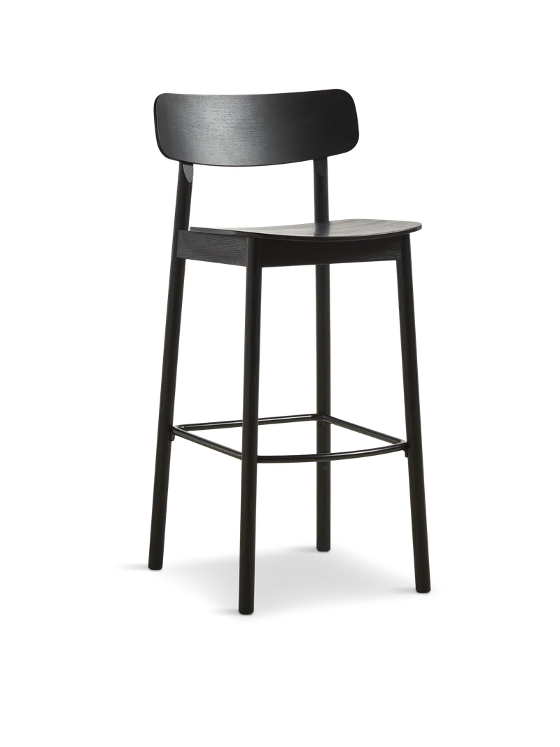 Soma Barstol (75 cm) van WOUD in Sort – productfoto 1 van 2