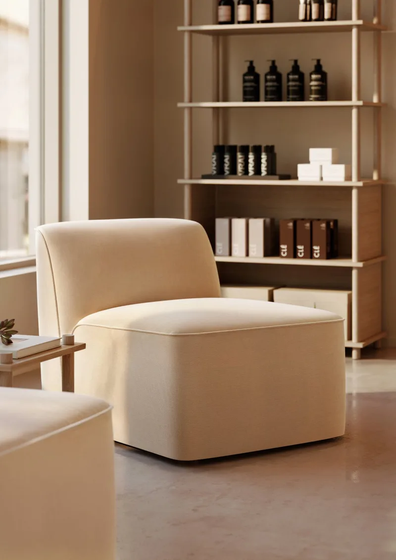 Flora Midtermodul (66 cm) by WOUD in Lys sand – interior photo 1 of 4