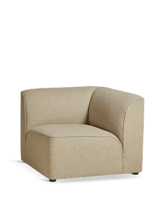Flora Hjørnemodul de WOUD en Varm beige – photo du produit 3 sur 3