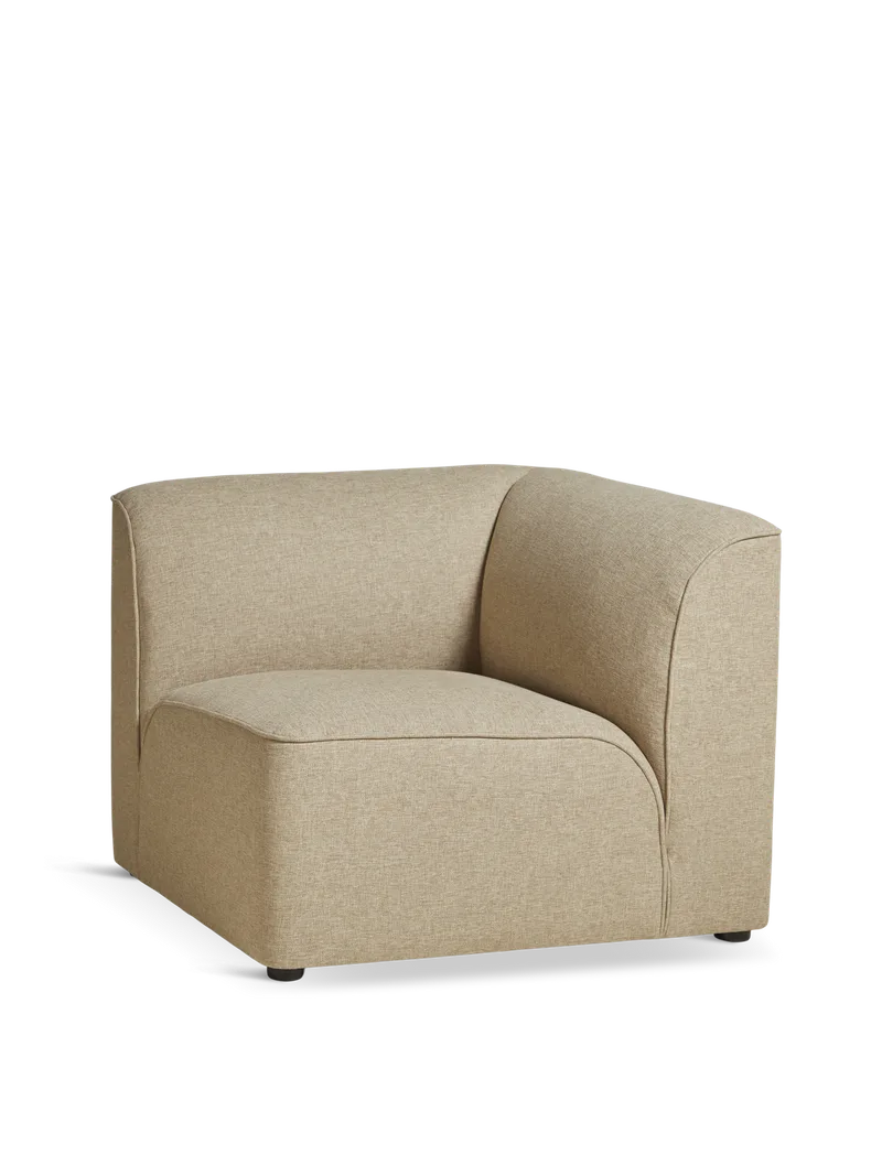 Flora Hjørnemodul de WOUD en Varm beige – photo du produit 3 sur 3
