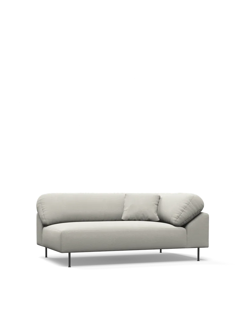 Collar Open end Venstre (armlæn højre) by WOUD in Råhvid bouclé – product photo 4 of 4