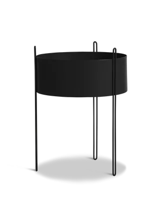 Pidestall Plantekasse (stor) - Sort by WOUD – product photo 4 of 4