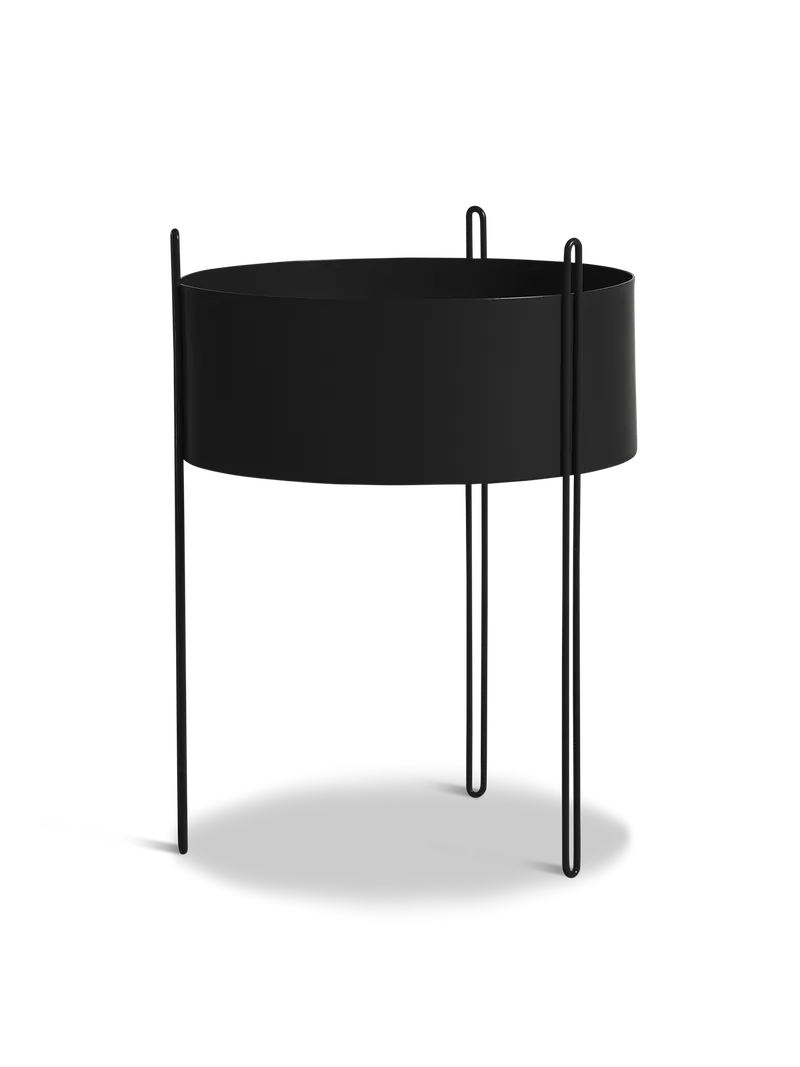 Pidestall Plantekasse (stor) - Sort by WOUD – product photo 4 of 4