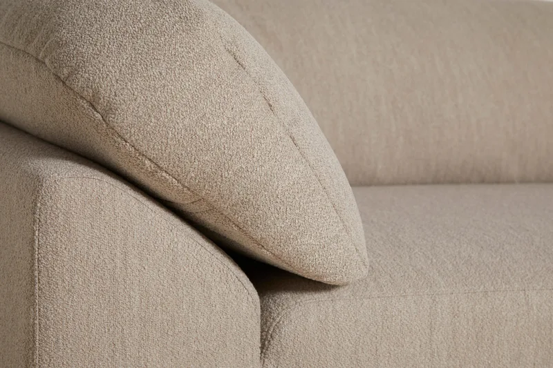 Collar Open end Venstre (armlæn højre) by WOUD in Natural bouclé – interior photo 2 of 3