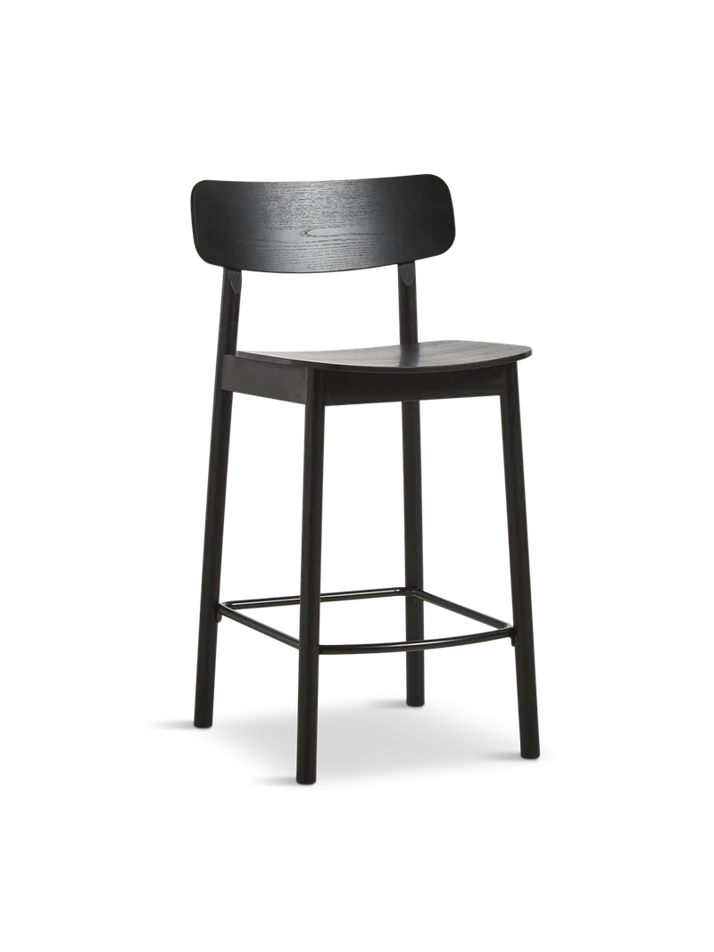 Soma Barstol (65 cm) de WOUD en Sort – photo du produit 3 sur 3