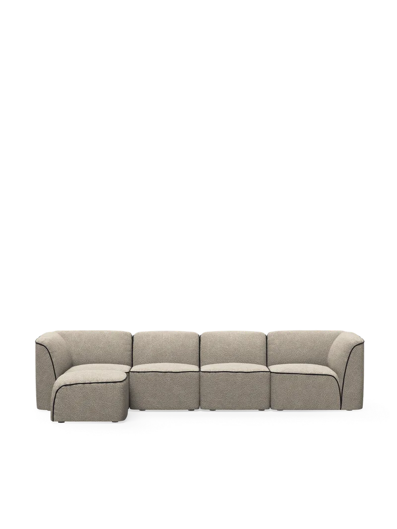 Flora Opstilling 1 van WOUD in Natural bouclé – productfoto