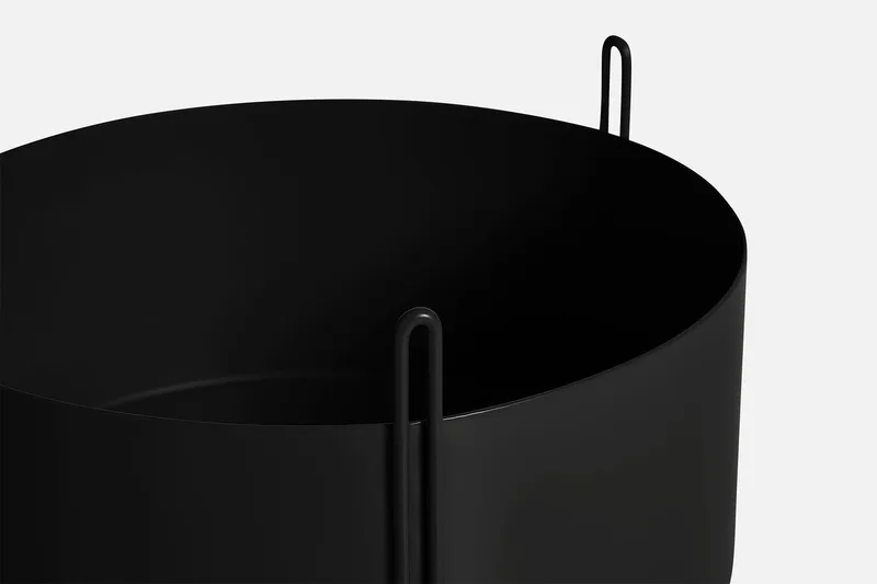 Pidestall Plantekasse (medium) van WOUD in Sort – productfoto 2 van 4