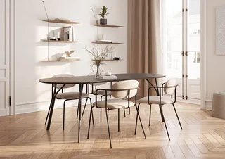 Tree Spisebord (220 cm) by WOUD in Sort/Sort – interior photo 4 of 5