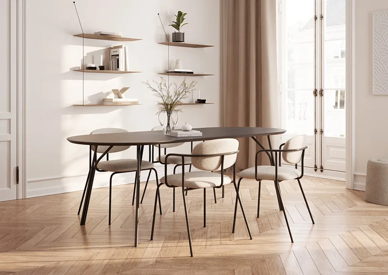 Tree Spisebord (220 cm) by WOUD in Sort/Sort – interior photo 4 of 5
