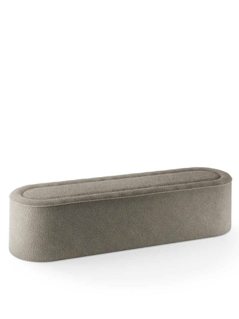 Praline Bænk (178 cm) - Natural bouclé by WOUD – product photo 3 of 4