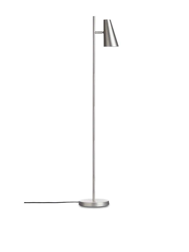 Cono Gulvlampe van WOUD in Børstet metal finish – productfoto 3 van 3