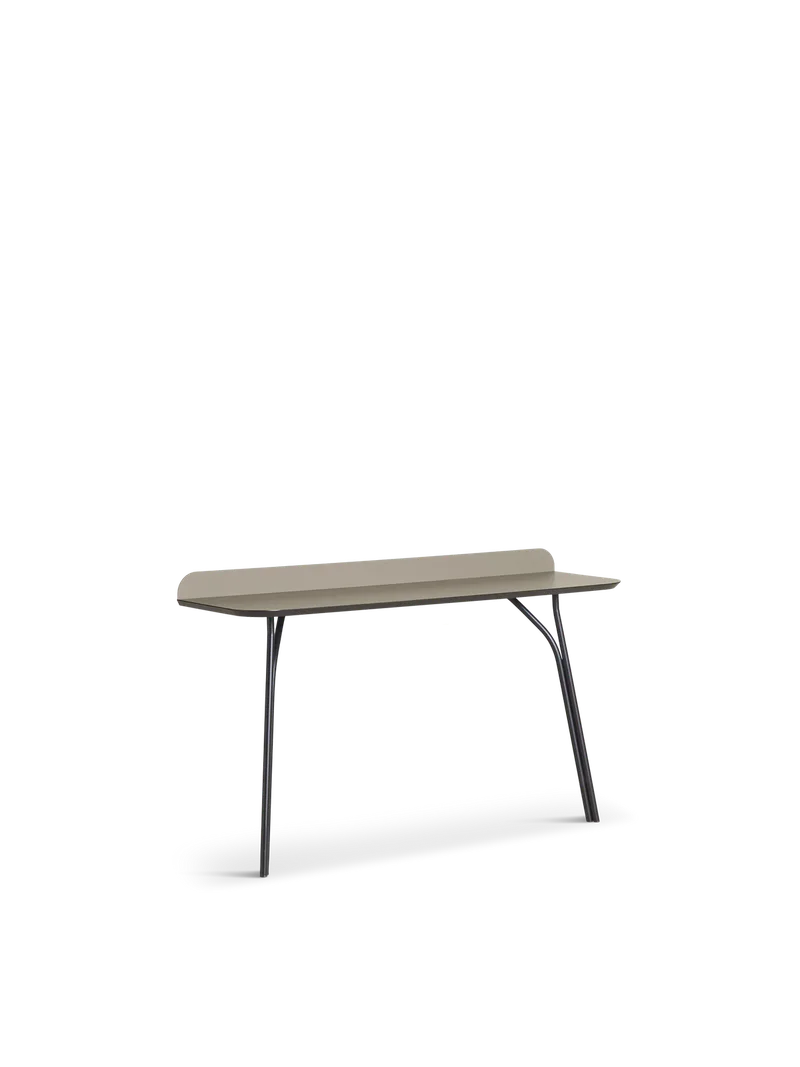 Tree Konsolbord by WOUD in Beige Fenix 0717 top/sort metal ben – product photo