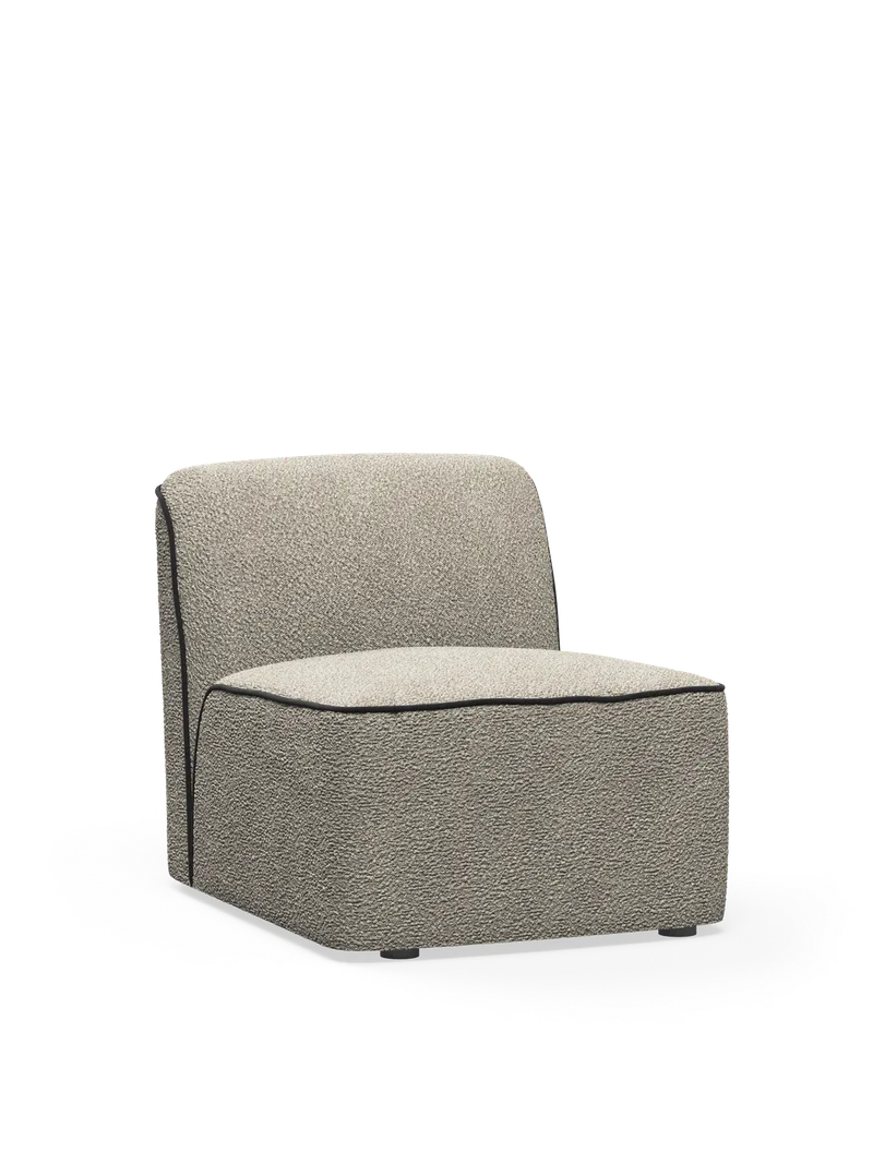 Flora Midtermodul (66 cm) by WOUD in Natural bouclé – product photo 3 of 3