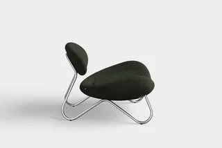 Meadow Loungestol - Pine/Børstet Stål von WOUD – Produktfoto 1 von 4