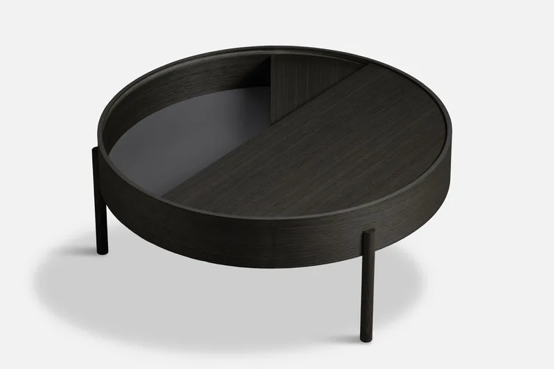 Arc Sofabord (89 cm) de WOUD en Sort – photo du produit 1 sur 3