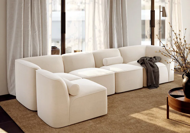 Flora Midtermodul (66 cm) by WOUD in Lys sand – interior photo 2 of 4