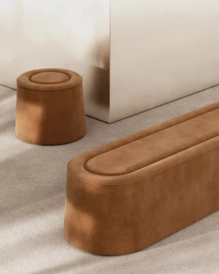Praline Bænk (178 cm) - Natural bouclé by WOUD – interior photo 4 of 4
