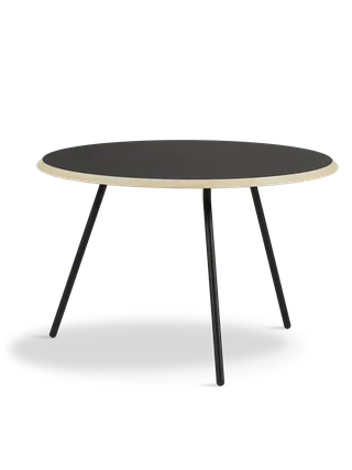 Soround Sofabord van WOUD in Sort (Ø75 x H49) – productfoto 4 van 4