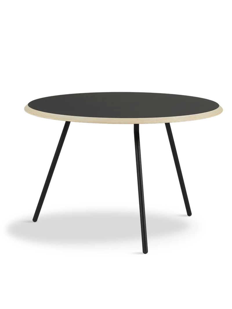 Soround Sofabord van WOUD in Sort (Ø75 x H49) – productfoto 4 van 4