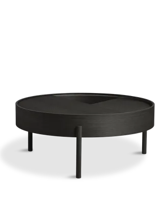 Arc Sofabord (89 cm) de WOUD en Sort – photo du produit 3 sur 3