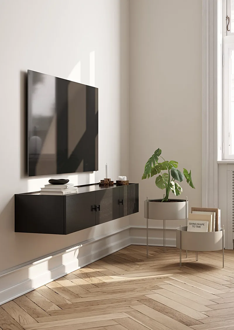 Array Skænk (væghængt) by WOUD in Sort – interior photo 3 of 3