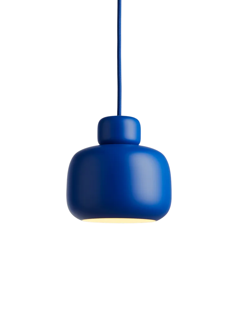 Stone Pendel (lille) by WOUD in Koboltblå – product photo 4 of 4